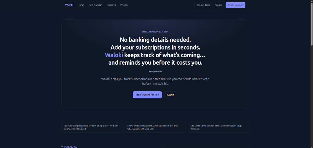 landing page